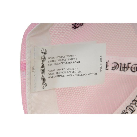 Chrome Hearts Mens Trucker Hat Pink White Matty Boy Sex Records Horse Shoe Cap - Picture 7 of 11